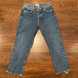 Agolde high rise straight crop